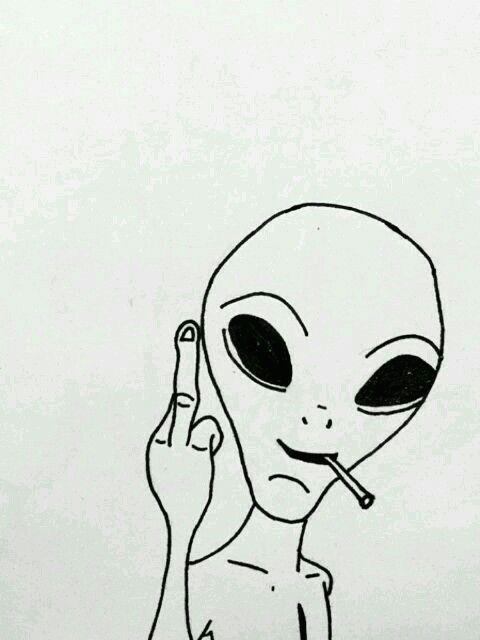 resultado de imagen de dibujos de aliens tumblr