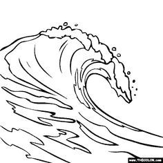 breaking wave coloring page http designkids info breaking wave