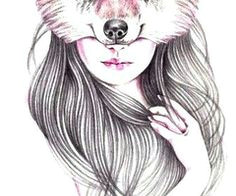 tumblr girl drawings google search wolf tattoos main character wolves pencil drawings