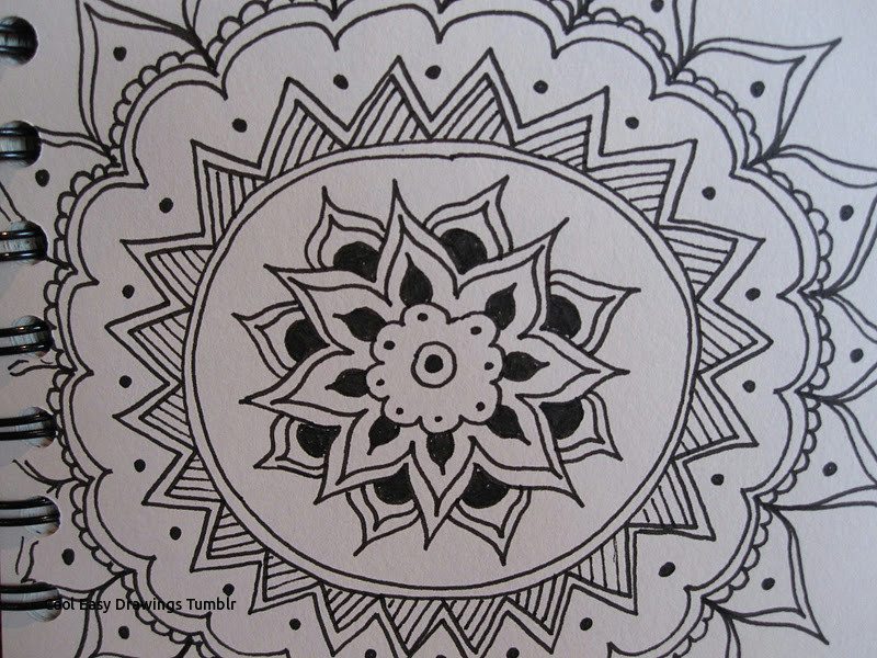 cool easy drawings tumblr drawing near mandalas