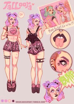 talloora by ursuladecay pastel goth art female reference art reference kawaii goth