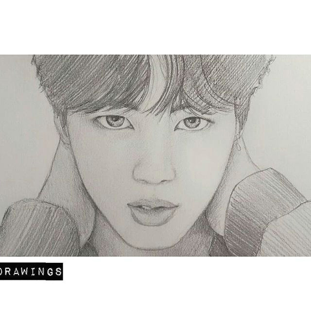 kpop drawings pencil drawings jimin jhope k pop kpop fanart