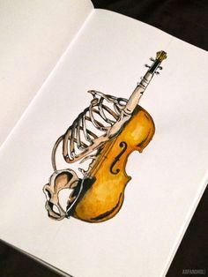 www hannabech com violin tattoo amazing drawings