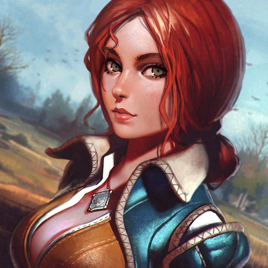 triss merigold the witcher 3 fan art by yokohama japan based game animation lead story artist he is known for his manga realistic styled portraits of