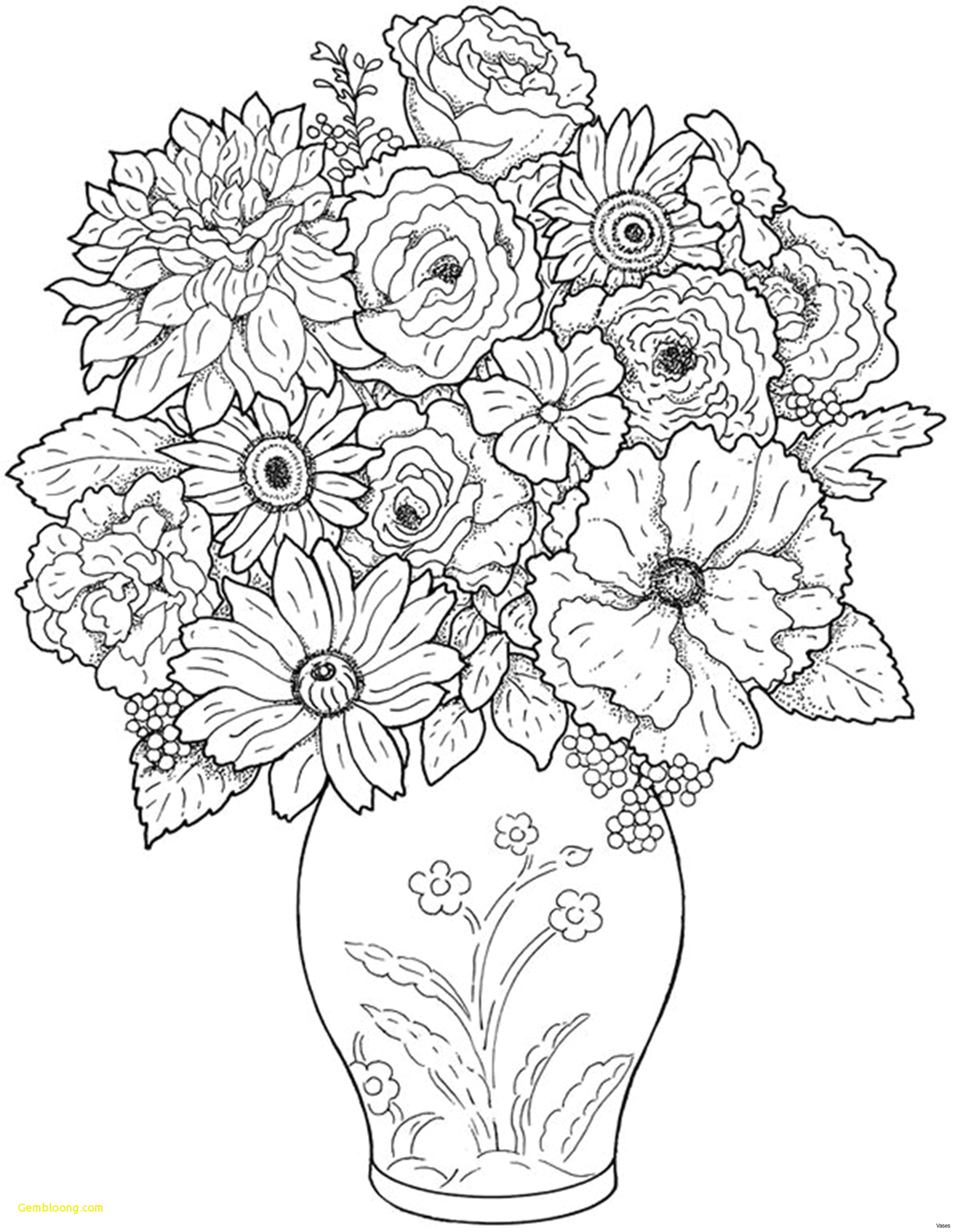 23 drawings of flowers peaceful cool vases flower vase coloring page pages flowers in a top i 0d ruva of drawings of flowers jpg