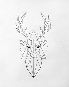 d don n n d n do geometric drawing geometric art doodle art deer tattoo animal drawings