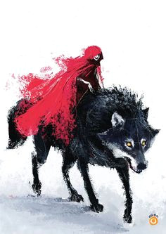 15 illustrations for little red riding hood