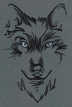 watching wolf urban threads unique and awesome embroidery designs idee tattoo applikationen