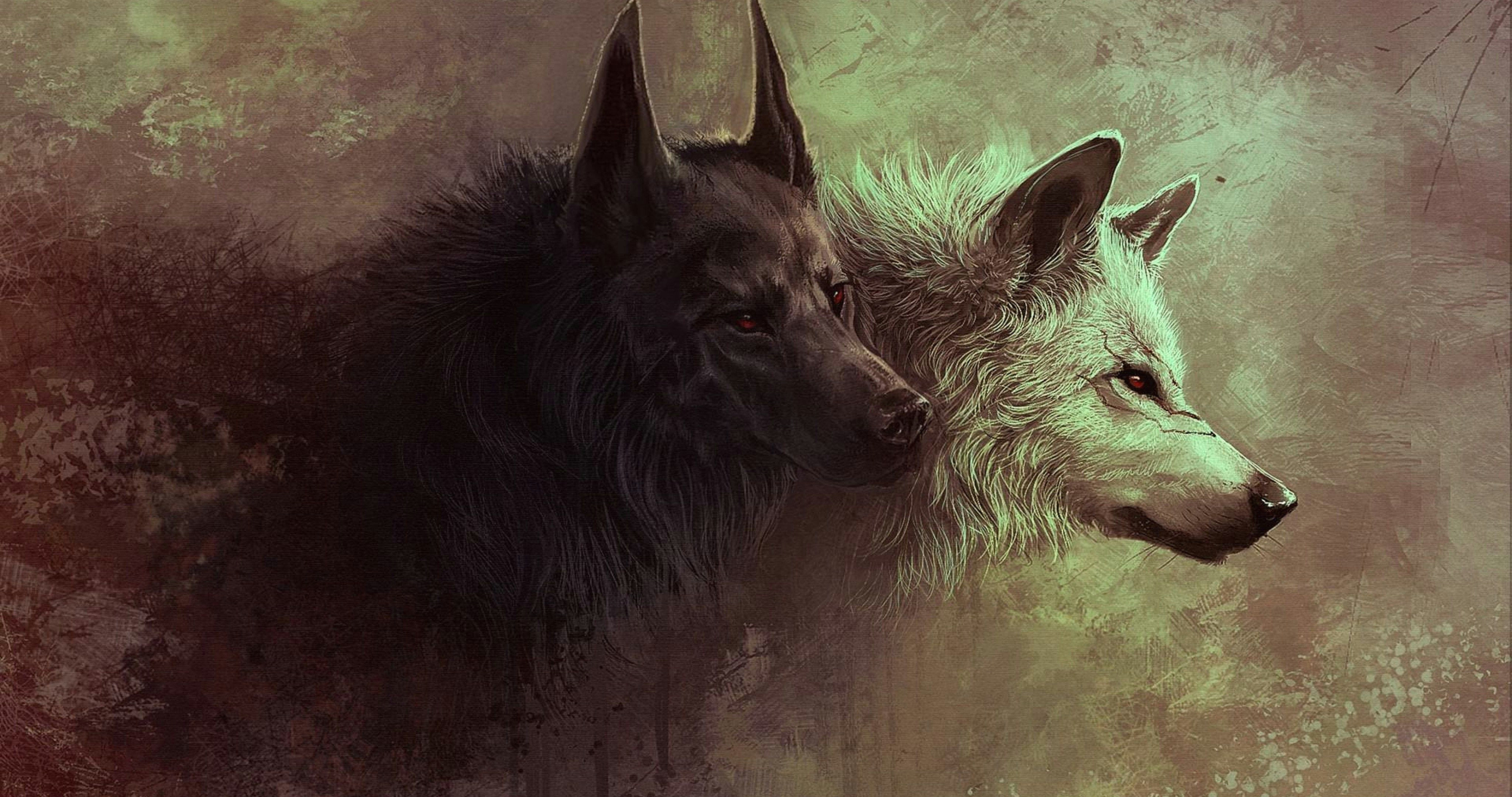 red eyes wolfs 4k ultra hd wallpaper