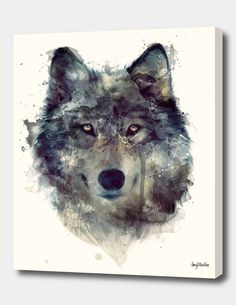 persevere watercolor wolf watercolor animals art plastique a