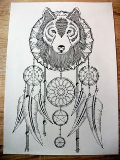 wolf dream catcher design wolf dreamcatcher tattoo native tattoos tattoos motive dream catcher