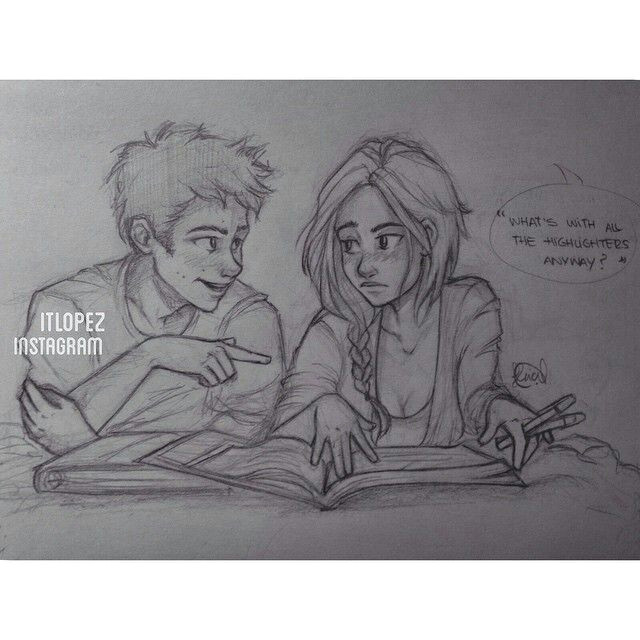 stiles and malia from teen wolf fan art drawing oownt they re very cute