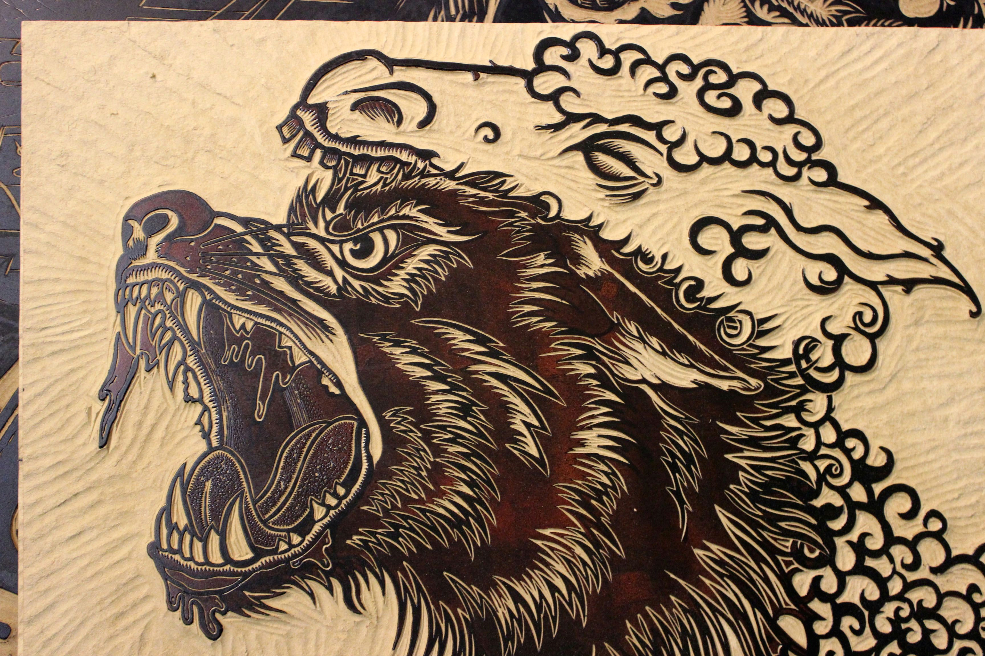 wolf in sheeps clothing woodcut by greg nanney of dbp