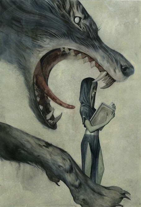 big bad wolf red riding hood magick amazing art cool art