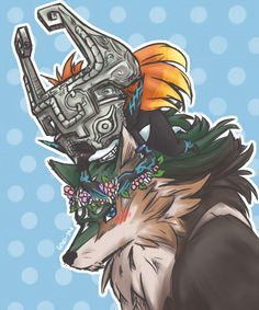 the legend of zelda twilight princess midna and wolf link