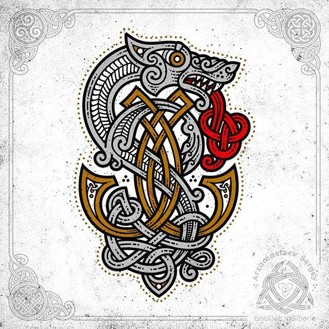 celtic art monogram with a wolf vector graphics pencil sketch workflow for commission d n d d d dµd n d d n d d n d d d d d n d d d d n d d d dod d celtic celticart celticknot
