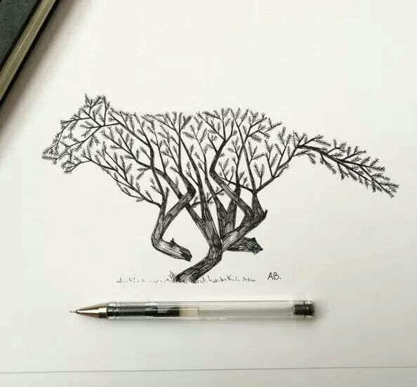 pen drawings wolf drawings animal drawings forest drawing bear drawing mountain