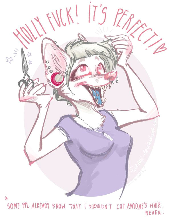 worst hairdresser ever by fukari on deviantart furry wolf furry art furry comic