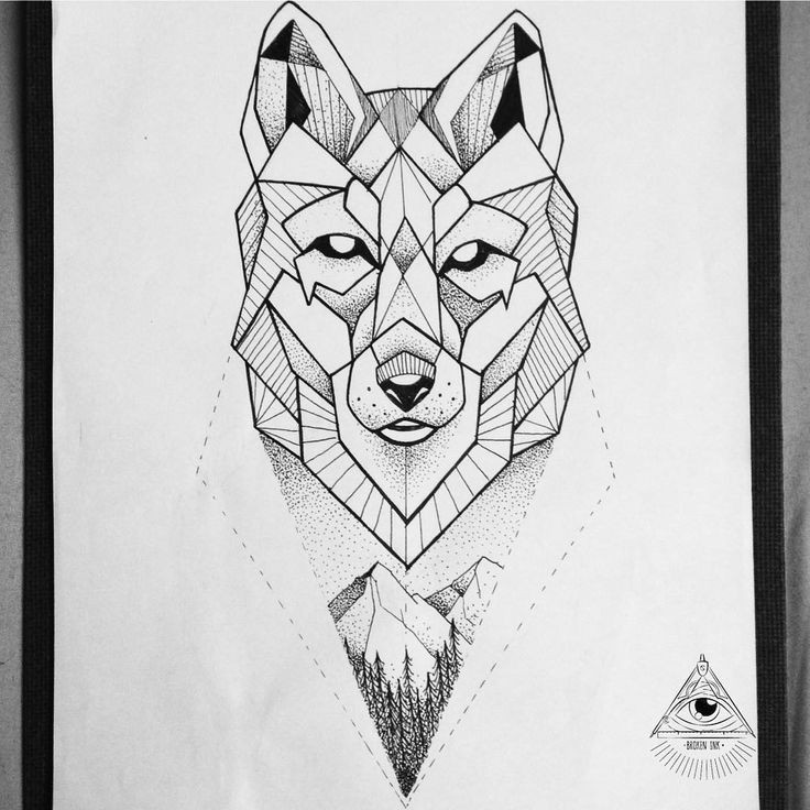 znalezione obrazy dla zapytania geometric wolf tetovanie na paa i tatoo tetovacie umenie wolf