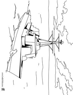 frigate coloring page