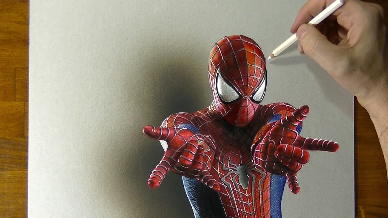 amazing spider man drawing
