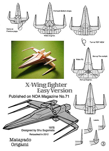 x wing fighter origami diagram easy version 3 a photo on flickriver origami diagrams o xwing fighter origami diagram easy version