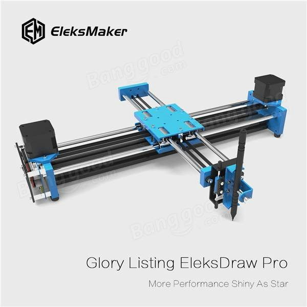 eleksmakera eleksdraw pro metal 2 axis xy plotter pen drawing robot drawing machine 500mw