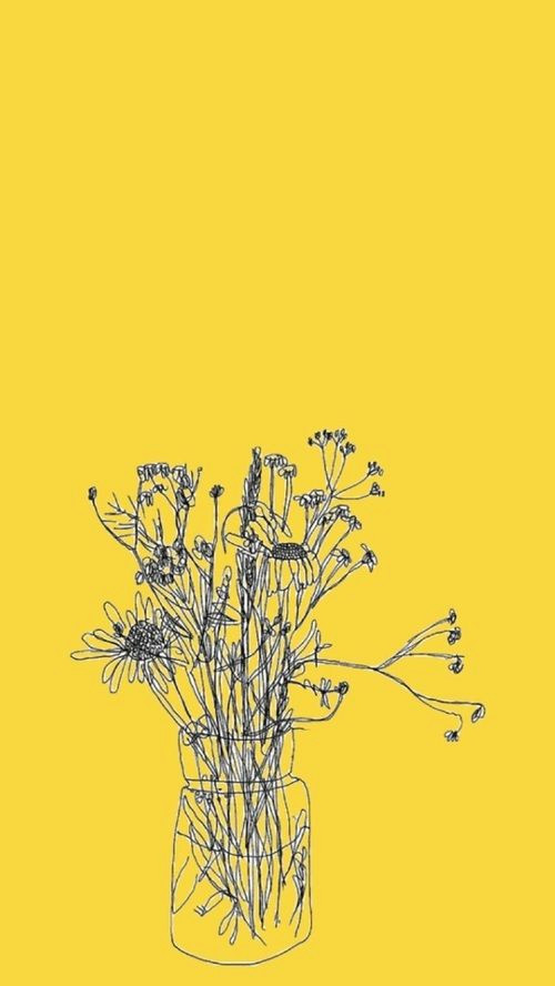 flowers aesthetic and yellow image