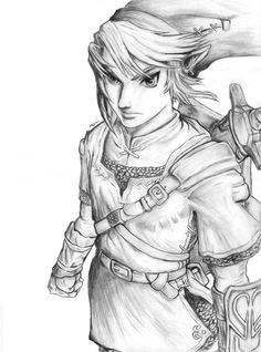 zelda artwork zelda drawing zelda tattoo twilight princess anime style game art