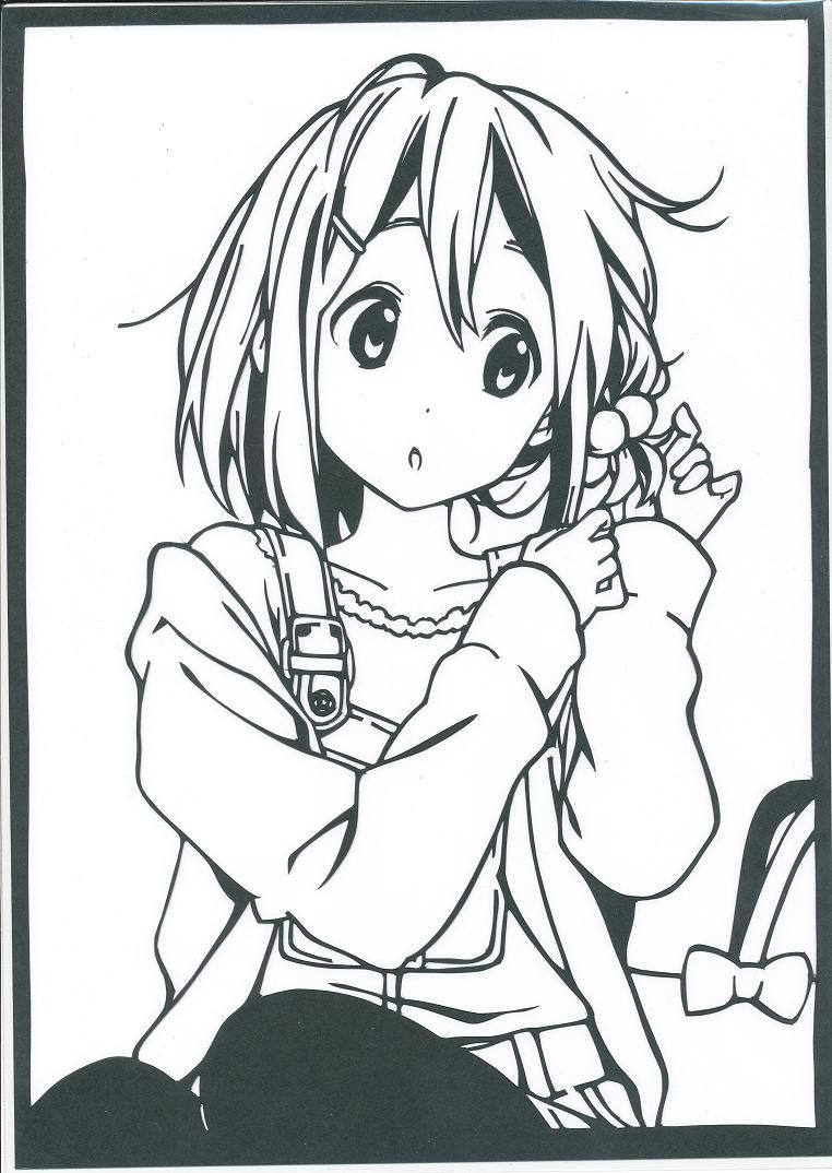 k on yui hirasawa k on yui zen art manga drawing kawaii