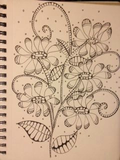 Zen Drawing Flowers Zentangle Flowers My Coloring Doodles Pinterest