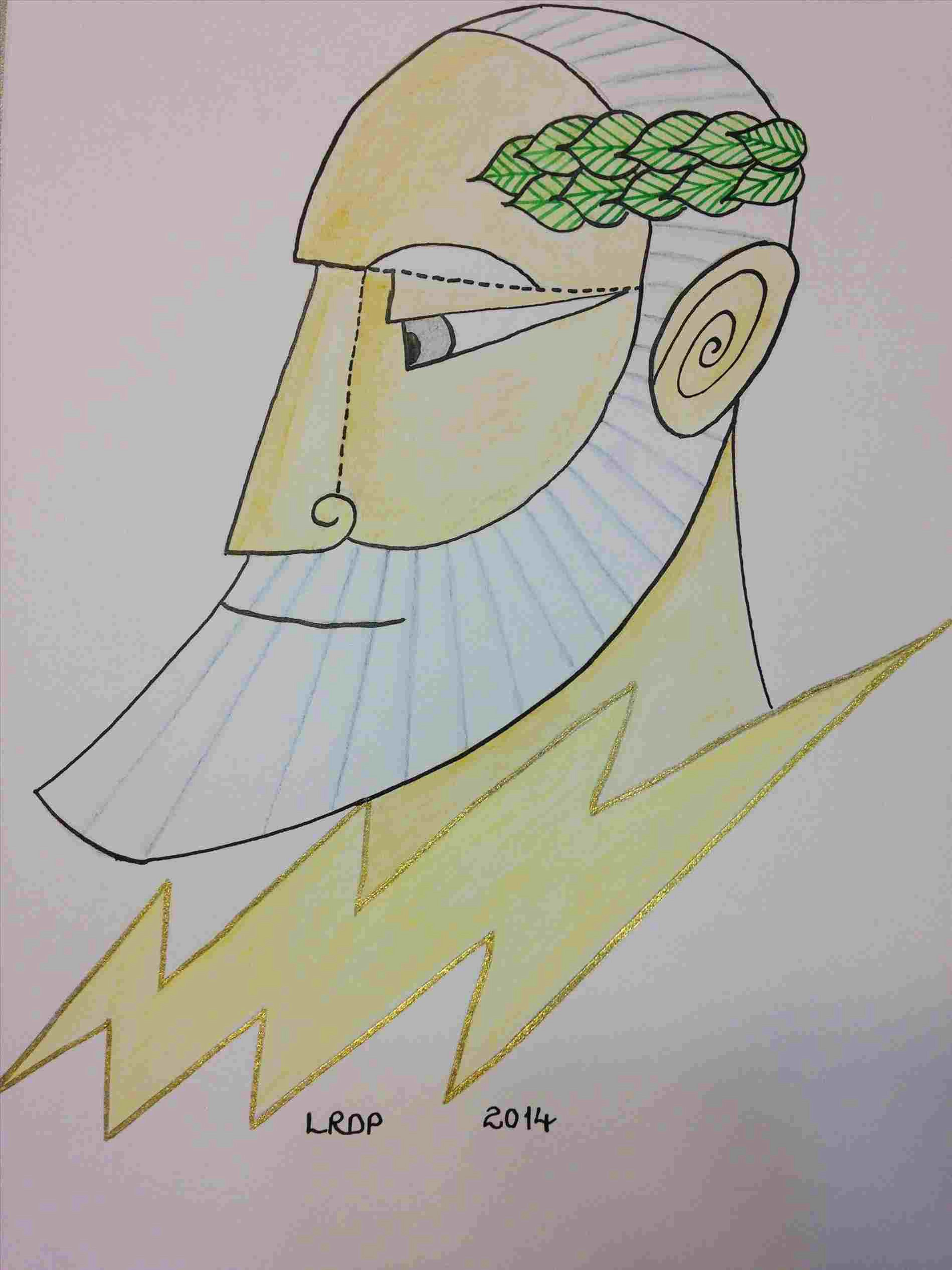 Zeus Cartoon Drawing Easy How to Draw Zeus Easy Neverending Info