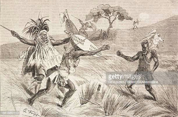 zulu against zulu incidents at ulundi end of anglo boer war illustration