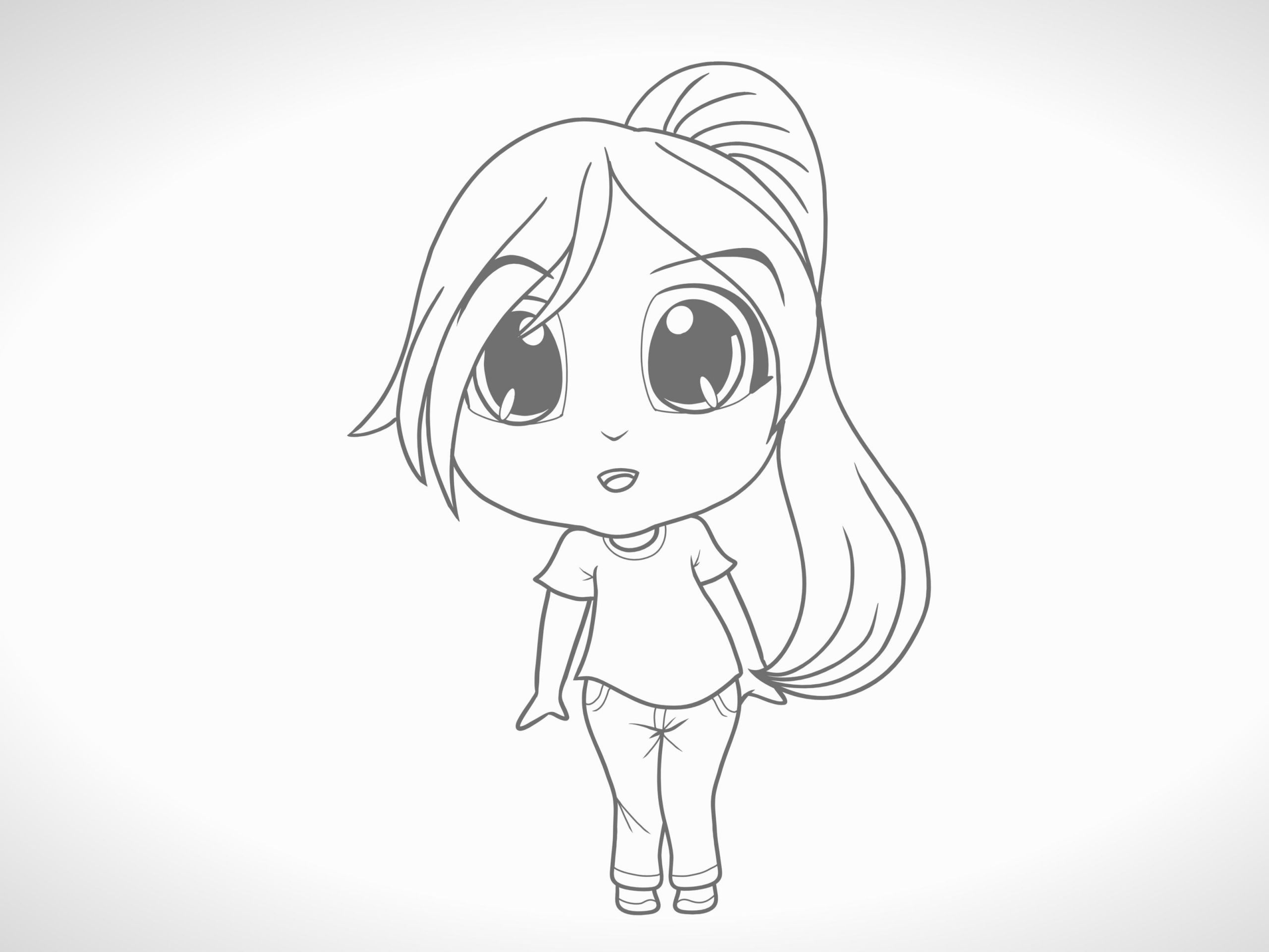 Anime Drawing with Hoodie How to Draw A Chibi Character 12 Steps with Pictures