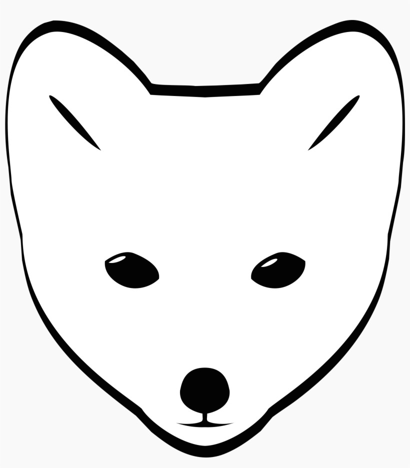 84 843424 clipart arctic fox head fox face drawing easy png