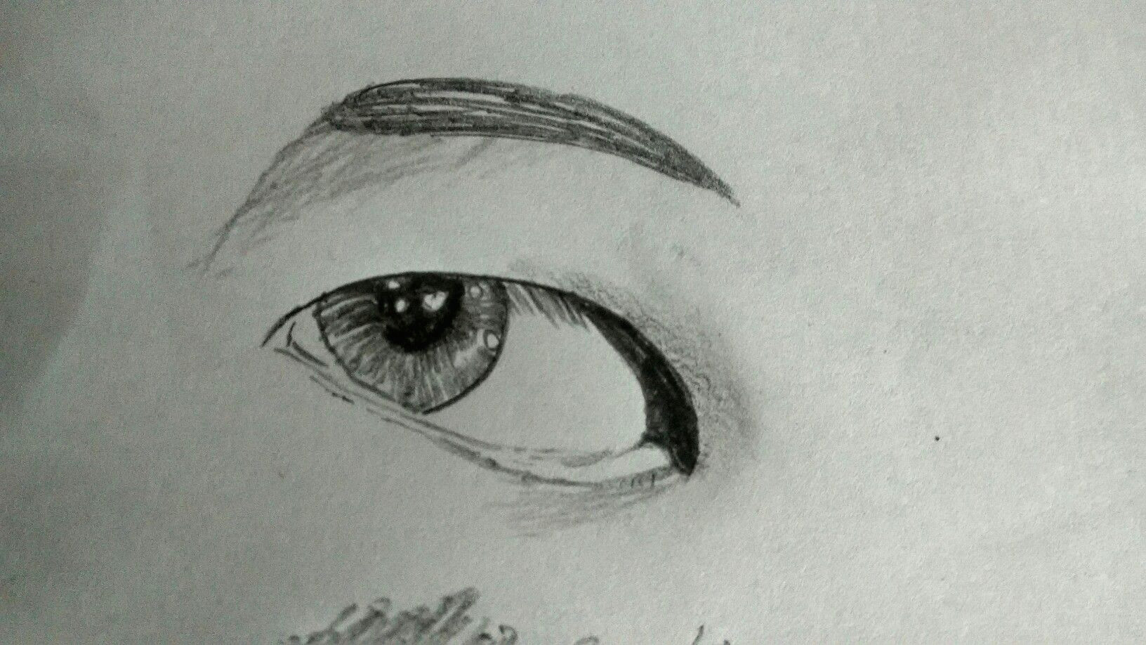 Bts Drawings Easy Easy Sketch Of An Eye Taehyung S Eye Bts Fanart In 2020