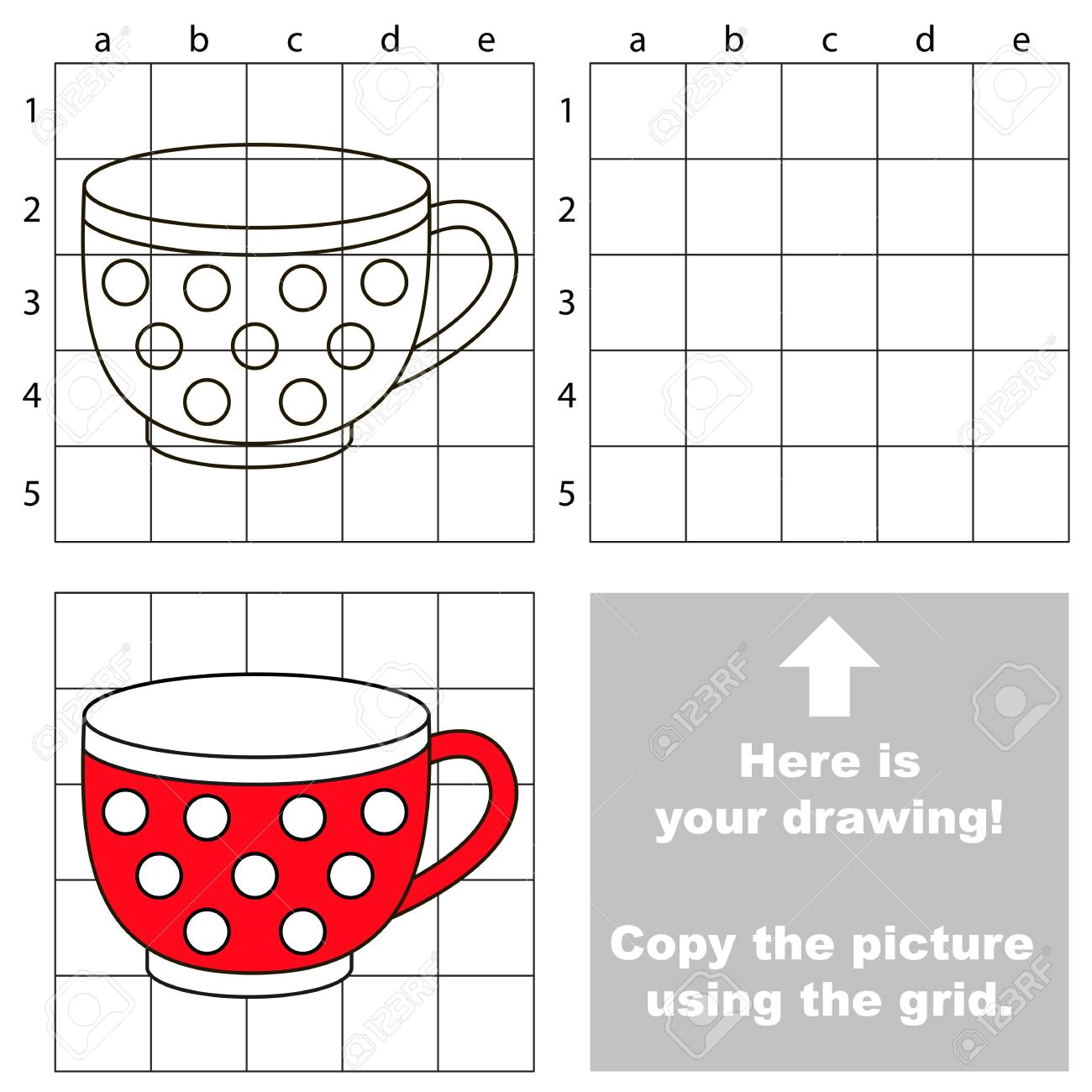 77928019 copy the picture using grid lines the simple educational game for preschool children education with jpg