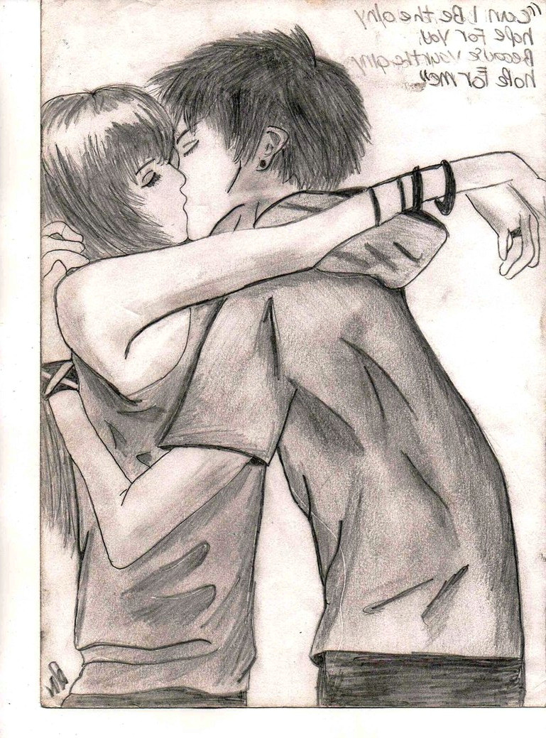 boy and girl kissing drawing 2 jpg