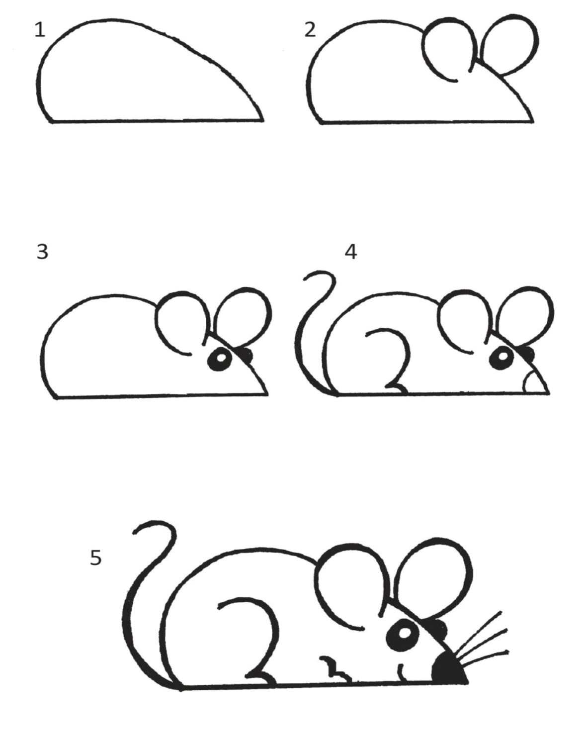 geometric animals simple 2016 11 en mus step by step drawing of geometric animals simple jpg