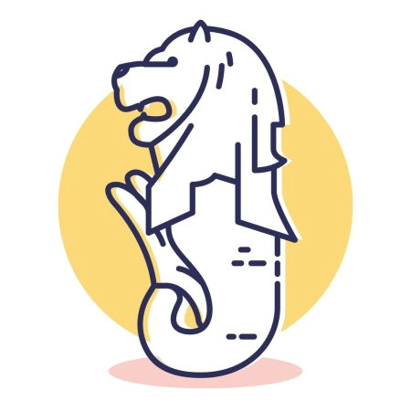 depositphotos 303447228 stock illustration merlion web icon simple illustration jpg