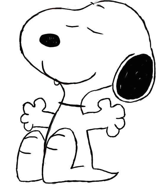 Easy Snoopy Drawing How to Draw Snoopy Zeichnen Lernen Ideen Furs Zeichnen