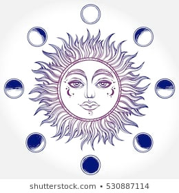 bohemian hand drawn sun moon 260nw 530887114 jpg