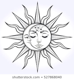 bohemian hand drawn sun moon 260nw 527868040 jpg