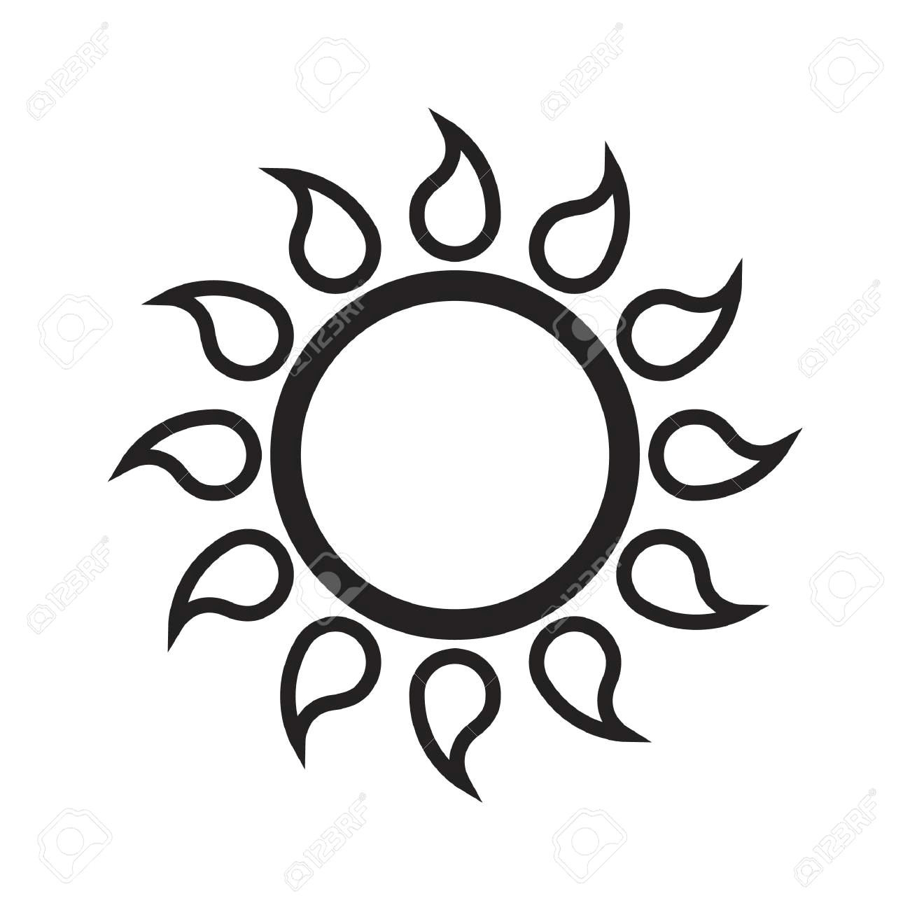 83946282 simple thin line sun icon vector jpg