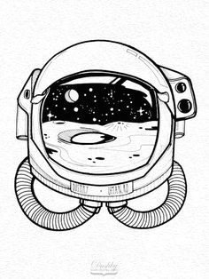 2fd3dbcc57633ab9411bf8599d06c270 astronaut helmet illustration astronaut drawings jpg