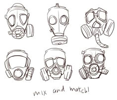 d7dc68cb6193f06d8c2e9697619f2044 gas mask art masks art jpg