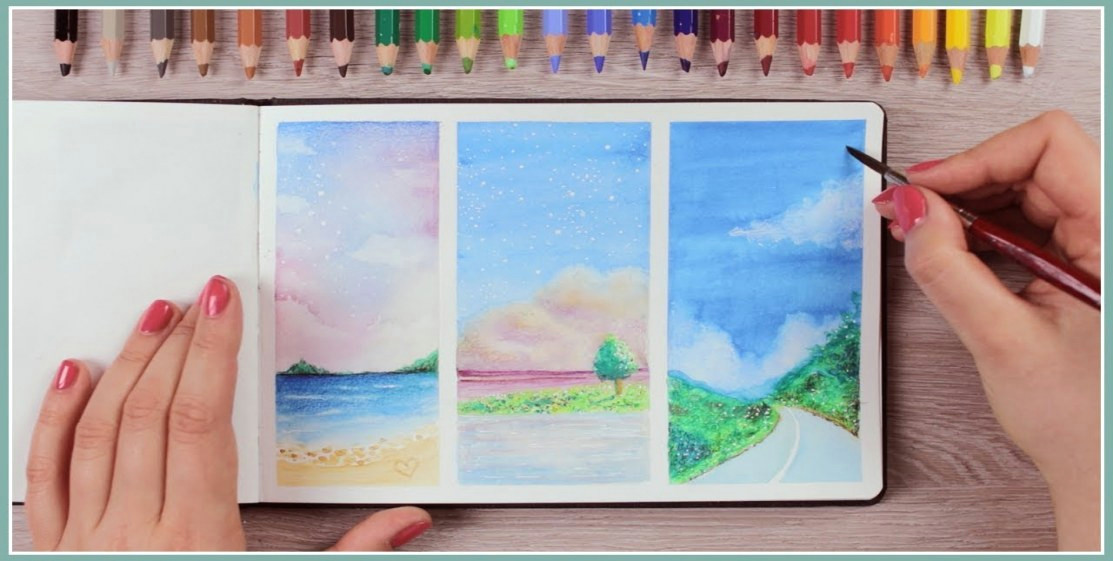 cool things to paint how to paint with watercolor pencils painting ideas for beginners of cool things to paint jpg