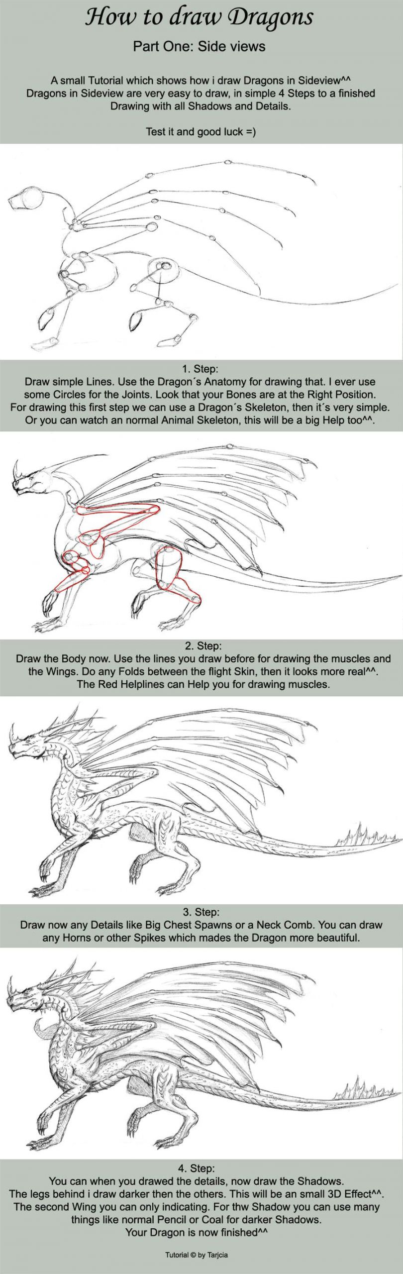 Easy Way to Draw A Dragon How to Draw Dragons Part One by Sheranuva Dragon Sketch