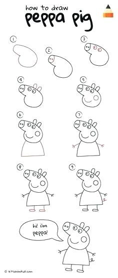 pig drawing templates lovely cake template free tips photograph peppa jpg