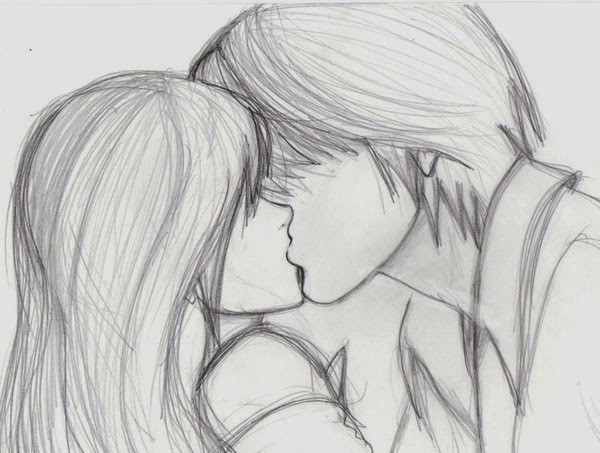 boy and girl kissing drawing 30 jpg